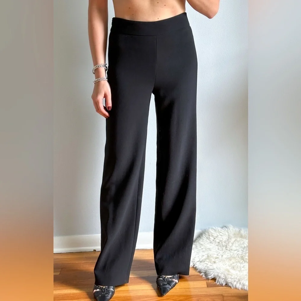 Giorgio Armani Women's Black Wool High Waist Dress Pants Italy size 36 or 4 - Picture 12 of 12